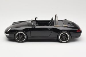 Porsche 911 993 Carrera Cabriolet Negru Bburago 1:18 3090-M1 Metal - imaginea 4 din 8