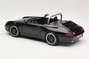 Porsche 911 993 Carrera Cabriolet Negru Bburago 1:18 3090-M1 Metal - imaginea 7 din 8