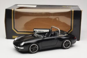 Porsche 911 993 Carrera Cabriolet Negru Bburago 1:18 3090-M1 Metal - imaginea 8 din 8