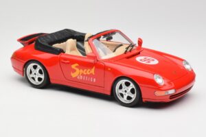 Porsche 911 993 Carrera Cabriolet Roșu Bburago 1:18 3090 Metal - imaginea 6 din 8