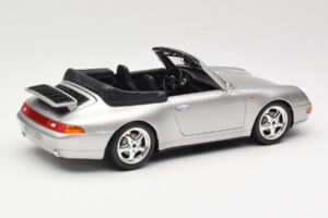 Porsche 911 993 Carrera Cabriolet Argintiu Bburago 1:18 18-12039 Metal - imaginea 3 din 8