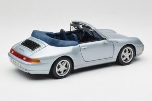 Porsche 911 993 Carrera Cabriolet Argintiu Maisto 1:18 100299-M1 Metal - imaginea 3 din 8