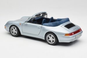 Porsche 911 993 Carrera Cabriolet Argintiu Maisto 1:18 100299-M1 Metal - imaginea 7 din 8