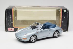 Porsche 911 993 Carrera Cabriolet Argintiu Maisto 1:18 100299-M1 Metal - imaginea 8 din 8