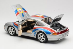 Porsche 911 993 Carrera Cup #1 1993 Bburago 1:18 3050-M2 Metal - imaginea 5 din 8