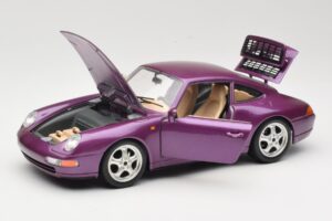 Porsche 911 993 Carrera Violet Bburago 1:18 3060-M2 Metal - imaginea 2 din 8