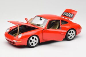 Porsche 911 993 Carrera Roșu Bburago 1:18 3050 Metal - imaginea 2 din 8