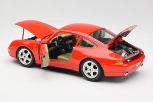 Porsche 911 993 Carrera Roșu Bburago 1:18 3050 Metal - imaginea 5 din 8