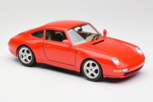 Porsche 911 993 Carrera Roșu Bburago 1:18 3050 Metal - imaginea 6 din 8