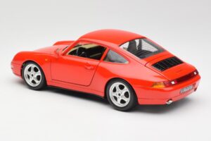 Porsche 911 993 Carrera Roșu Bburago 1:18 3050 Metal - imaginea 7 din 8