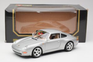 Porsche 911 993 Carrera Argintiu Bburago 1:18 3050-M1 Metal - imaginea 2 din 8