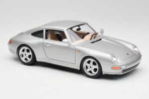 Porsche 911 993 Carrera Argintiu Bburago 1:18 3050-M1 Metal - imaginea 6 din 8