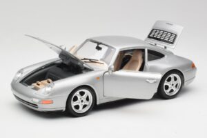 Porsche 911 993 Carrera Argintiu Bburago 1:18 3050-M1 Metal - imaginea 8 din 8