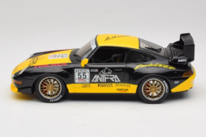 Porsche 911 993 GT2 #55 Negru & Galben Anson 1:18 30325-W Metal - imaginea 3 din 6