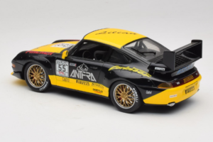 Porsche 911 993 GT2 #55 Negru & Galben Anson 1:18 30325-W Metal - imaginea 6 din 6