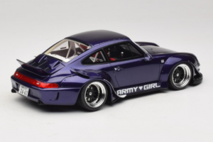 Porsche 911 993 RWB Army Girl Violet GT Spirit 1:18 GT562 Rășină - imaginea 2 din 6