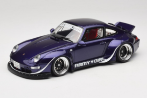 Porsche 911 993 RWB Army Girl Violet GT Spirit 1:18 GT562 Rășină