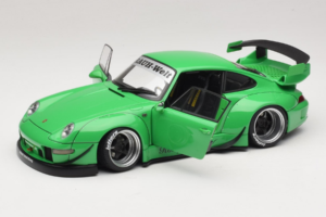 Porsche 911 993 RWB Verde Gun Grey Wheels AUTOart 1:18 78151 Compozit - imaginea 2 din 8