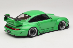 Porsche 911 993 RWB Verde Gun Grey Wheels AUTOart 1:18 78151 Compozit - imaginea 3 din 8