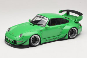 Porsche 911 993 RWB Verde Gun Grey Wheels AUTOart 1:18 78151 Compozit