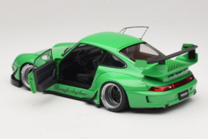 Porsche 911 993 RWB Verde Gun Grey Wheels AUTOart 1:18 78151 Compozit - imaginea 5 din 8