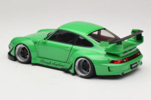 Porsche 911 993 RWB Verde Gun Grey Wheels AUTOart 1:18 78151 Compozit - imaginea 7 din 8