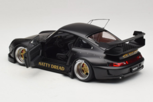 Porsche 911 993 RWB Matt Black With Gold Wheels AUTOart 1:18 78154 Compozit - imaginea 5 din 8