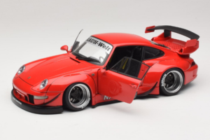 Porsche 911 993 RWB Roșu Gun Grey Wheels AUTOart 1:18 78153 Compozit - imaginea 2 din 8