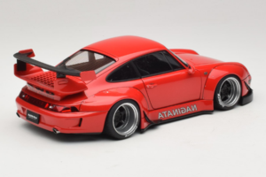 Porsche 911 993 RWB Roșu Gun Grey Wheels AUTOart 1:18 78153 Compozit - imaginea 3 din 8