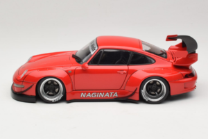 Porsche 911 993 RWB Roșu Gun Grey Wheels AUTOart 1:18 78153 Compozit - imaginea 4 din 8