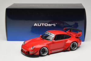 Porsche 911 993 RWB Roșu Gun Grey Wheels AUTOart 1:18 78153 Compozit - imaginea 8 din 8