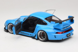 Porsche 911 993 RWB Albastru Ceresc Gun Grey Wheels AUTOart 1:18 78152 Compozit - imaginea 5 din 8