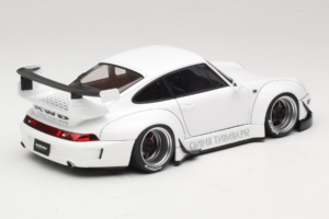 Porsche 911 993 RWB Alb Gun Grey Wheels AUTOart 1:18 78150 Compozit - imaginea 3 din 8