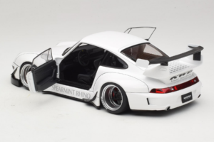 Porsche 911 993 RWB Alb Gun Grey Wheels AUTOart 1:18 78150 Compozit - imaginea 5 din 8