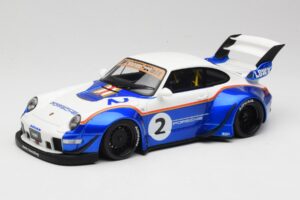 Porsche 911 993 RWB X Liberty Walk Alb Cu Albastru GT Spirit 1:18 GT530 Rășină