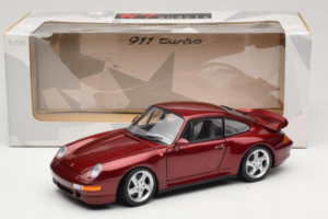 Porsche 911 993 Turbo Red Metallic UT Models 1:18 180066070 Metal - imaginea 8 din 8