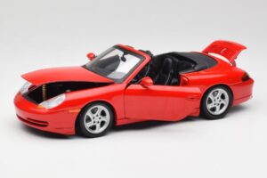 Porsche 911 996 Cabriolet Roșu Gate 1:18 1051 Metal - imaginea 2 din 8