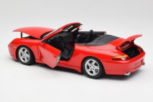 Porsche 911 996 Cabriolet Roșu Gate 1:18 1051 Metal - imaginea 5 din 8