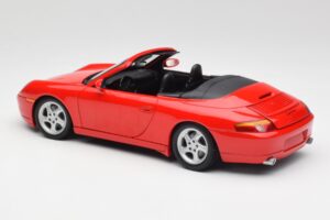 Porsche 911 996 Cabriolet Roșu Gate 1:18 1051 Metal - imaginea 7 din 8