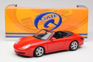 Porsche 911 996 Cabriolet Roșu Gate 1:18 1051 Metal - imaginea 8 din 8