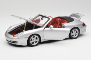 Porsche 911 996 Cabriolet Argintiu Gate 1:18 1052 Metal - imaginea 2 din 8