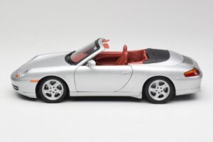 Porsche 911 996 Cabriolet Argintiu Gate 1:18 1052 Metal - imaginea 4 din 8
