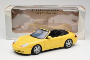 Porsche 911 996 Cabriolet Speed Galben UT Models 1:18 27906 Metal - imaginea 8 din 8