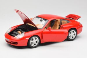 Porsche 911 996 Carrera 4 Roșu Bburago 1:18 30085 Metal - imaginea 2 din 8
