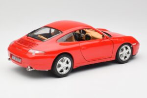 Porsche 911 996 Carrera 4 Roșu Bburago 1:18 30085 Metal - imaginea 3 din 8