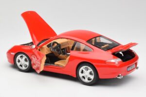 Porsche 911 996 Carrera 4 Roșu Bburago 1:18 30085 Metal - imaginea 5 din 8