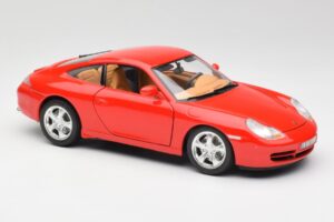 Porsche 911 996 Carrera 4 Roșu Bburago 1:18 30085 Metal - imaginea 6 din 8