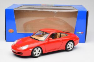 Porsche 911 996 Carrera 4 Roșu Bburago 1:18 30085 Metal - imaginea 8 din 8