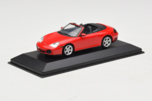 Porsche 911 996 Carrera 4S Cabriolet Roșu Minichamps 1:43 400062831 Metal - imaginea 2 din 4