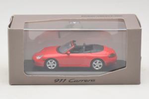 Porsche 911 996 Carrera 4S Cabriolet Roșu Minichamps 1:43 400062831 Metal - imaginea 4 din 4